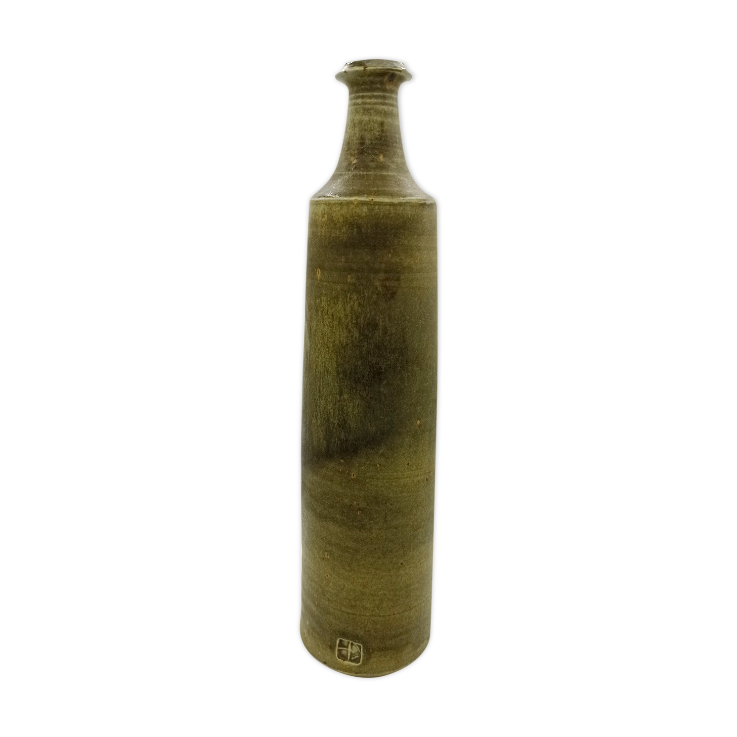 Vase en grès signé Puisaye