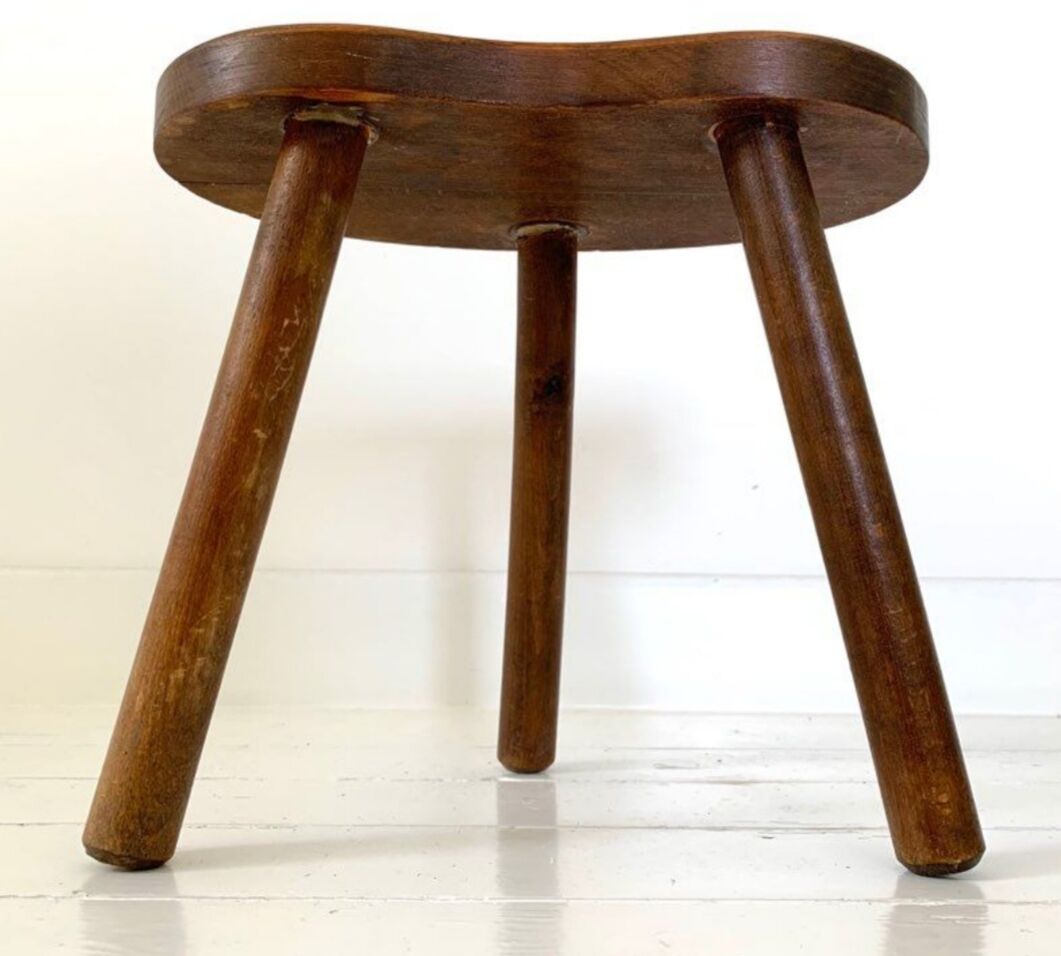 Vintage tripod stool