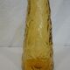 Italian "bumpy" yellow glass carafe