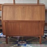 Bernhard Pedersen teak secretaire, Denmark 1960s