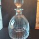 Vintage cut crystal carafe, ball stopper.