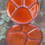 5 stoneware plates