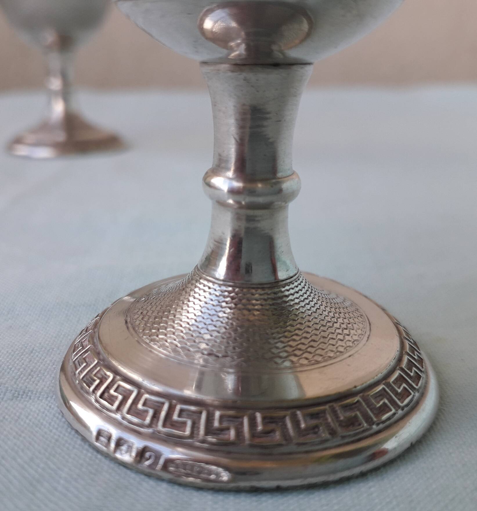 2 silver-plated egg cups