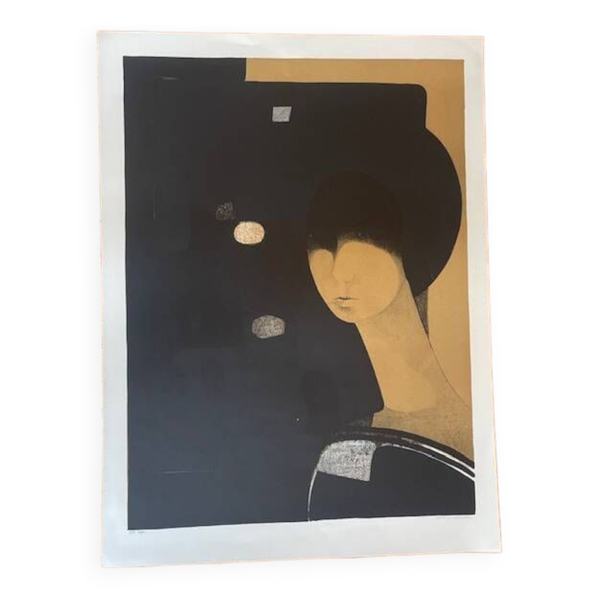André Minaux, tête de femme, ca 1970