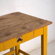 Antique painted pine kitchen table – Central Europe, circa 1920
