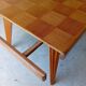 Checkerboard table 1960s Compass legs