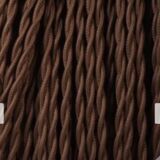 Wooden lamp base, 2-metre fabric cable.