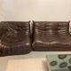 Togo leather chaise lounge by Ligne Roset
