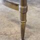 Brass coffee table with Alpine green veined marble top - 1960