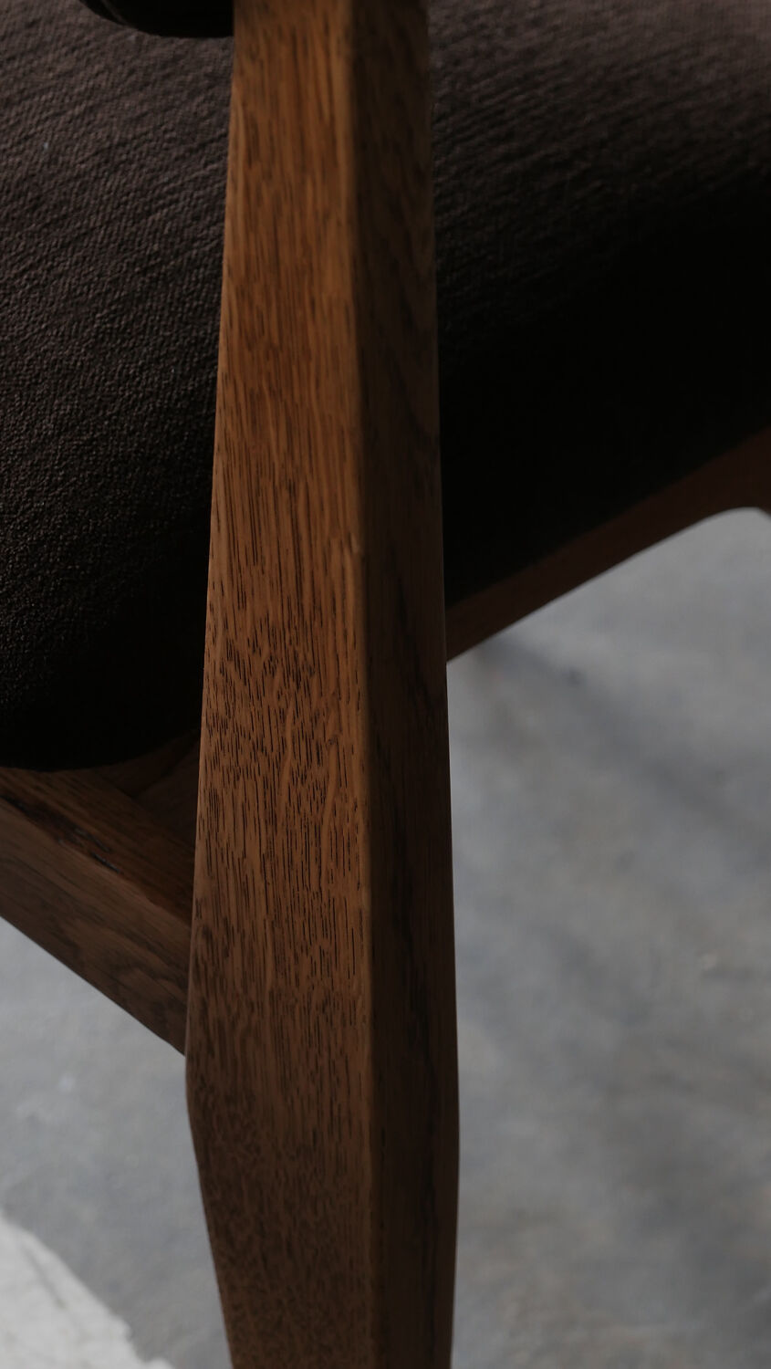 Set of six marcel gascoin chairs model ca, arhec edition.
