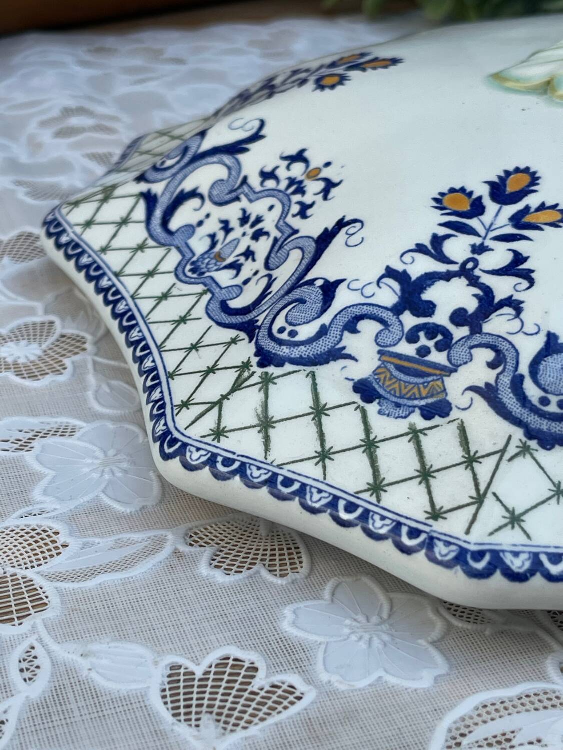 Gien France Soup Tureen with Frame 1960s