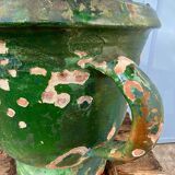 Varnished terracotta jar