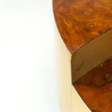 Trg" circular coffee table with bar by willy rizzo, 1970