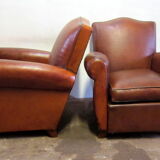 Pair of club armchairs
