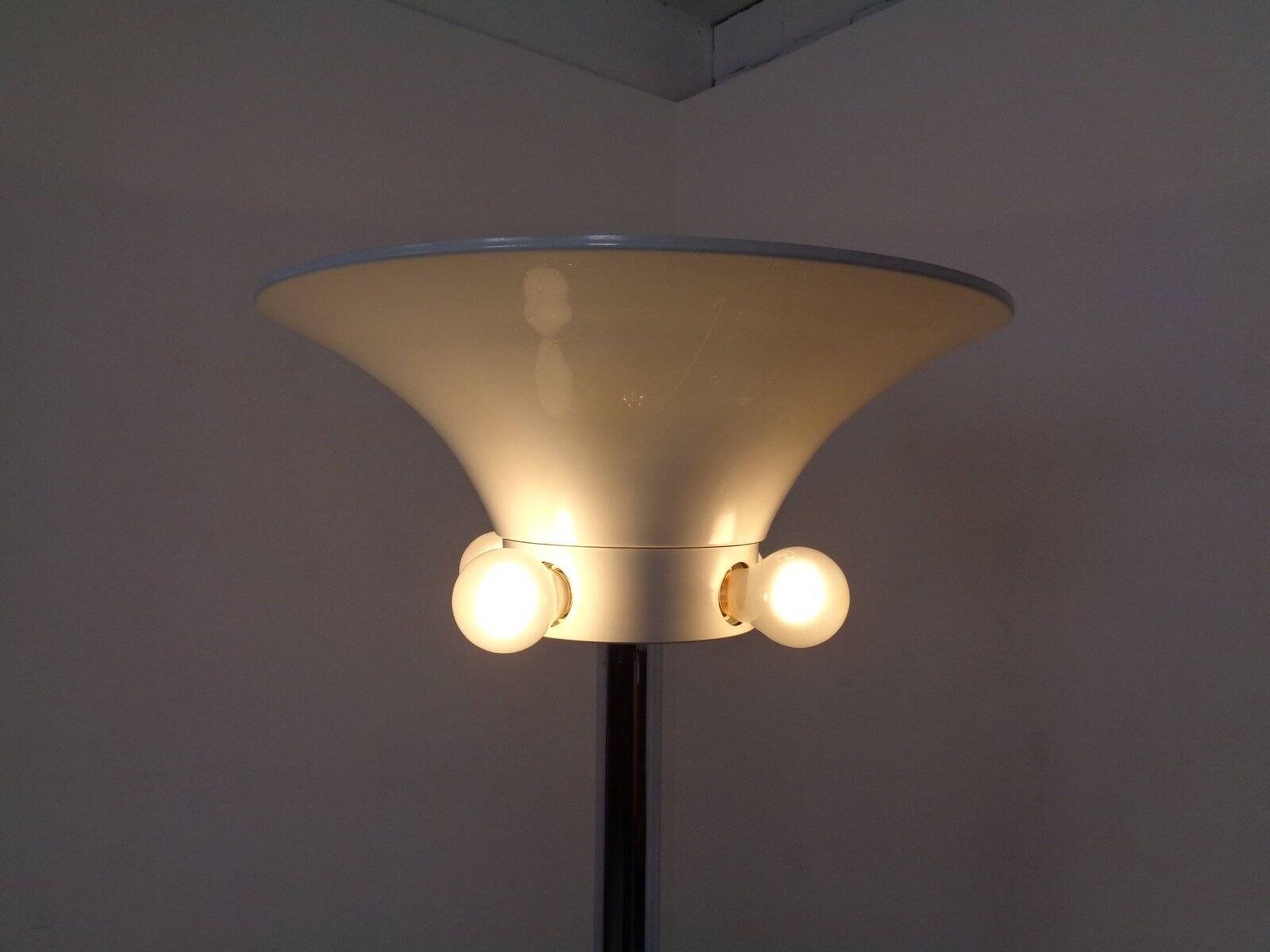 Large chrome-plated floor lamp from Staff, 1960s