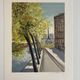 Lithographie signée Michel Henry - L’île Saint Louis et Notre Dame