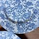 4 blue flower dinner plates, by Churchill - England