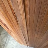 Baumann style wooden free-standing folding screen vintage 1950s