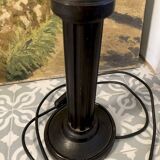 Table lamp base - Art Deco black wood