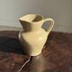 Small beige stoneware jug H14 L15