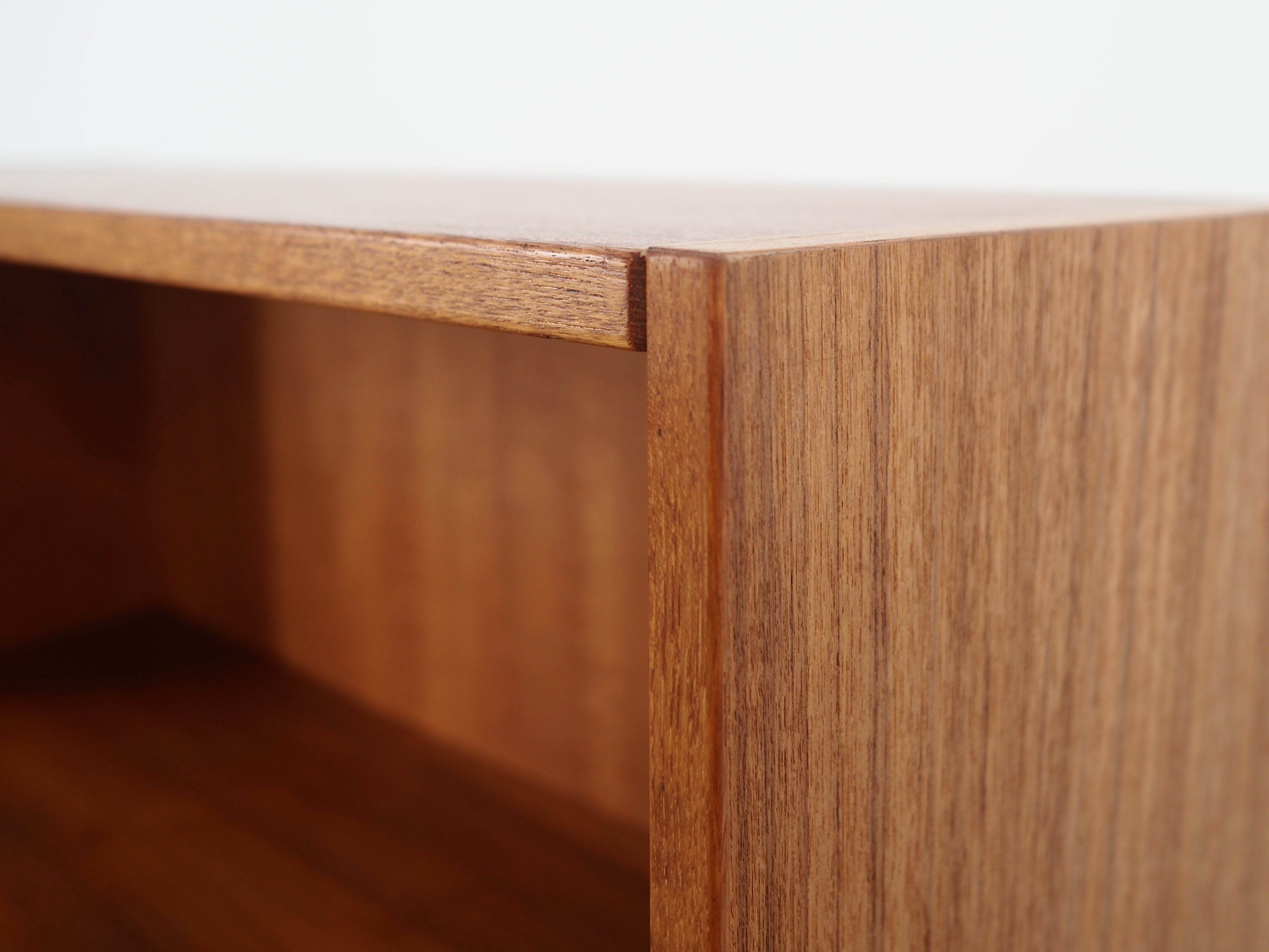 Teak bookcase, Danish design, 1970s, manufactured by Denka