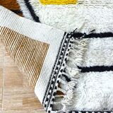 Berber Beni Ouarain rug from Morocco - Handmade wool, 155×110 cm
