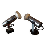 Two vintage Targetti spotlights
