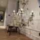 Antique crystal chandelier with pendants