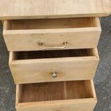 beautiful vintage desk 1940/50 with 1 sanded and raw drawer unit