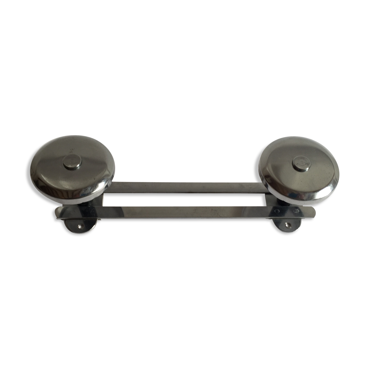 Chrome patère coat holder