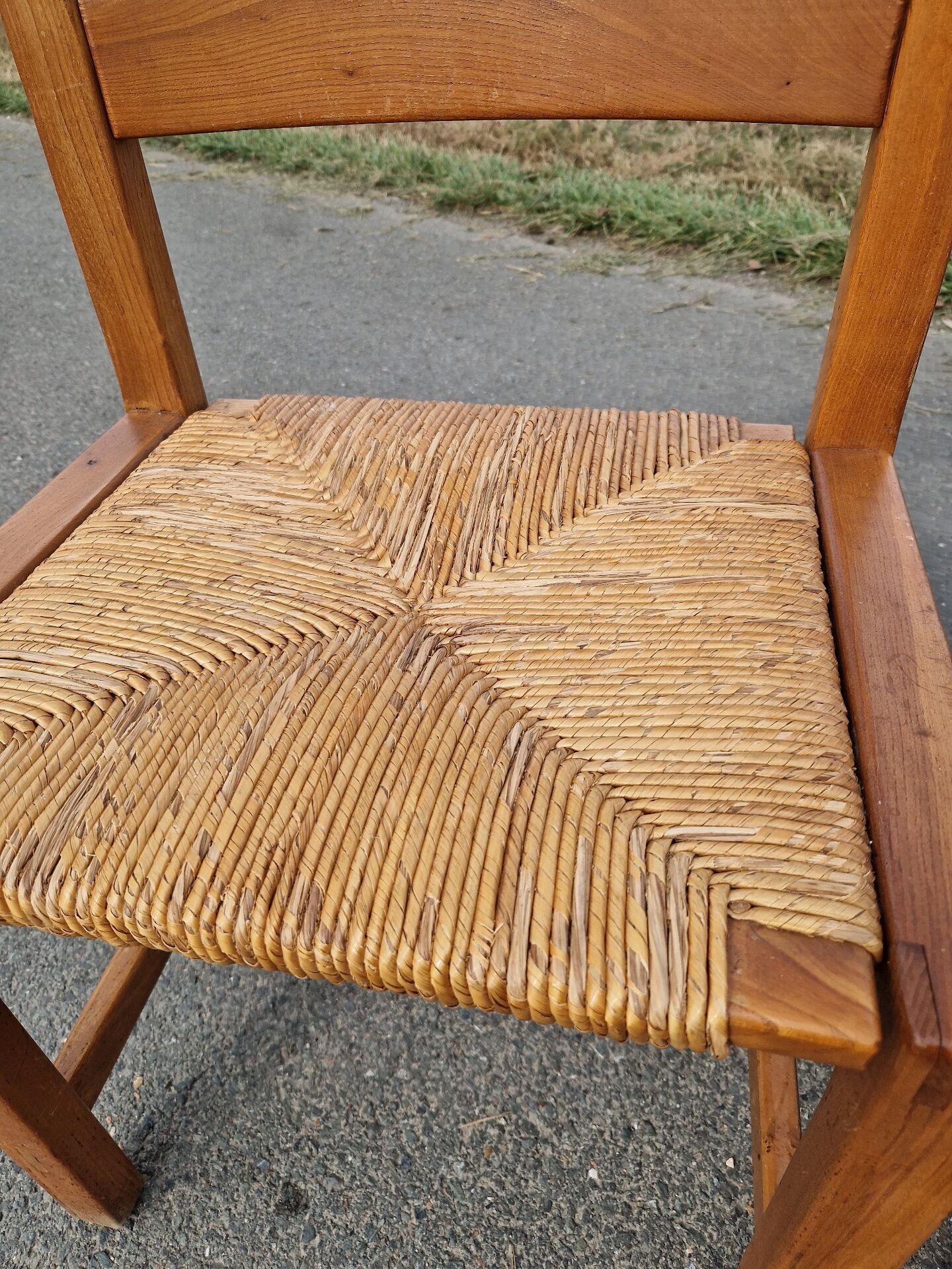 Set of 4 elm chairs from the Regain house.
