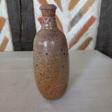 Vase bottle soliflore enamelled earth