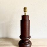 Wooden lamp, 2M fabric cable, cotton shade