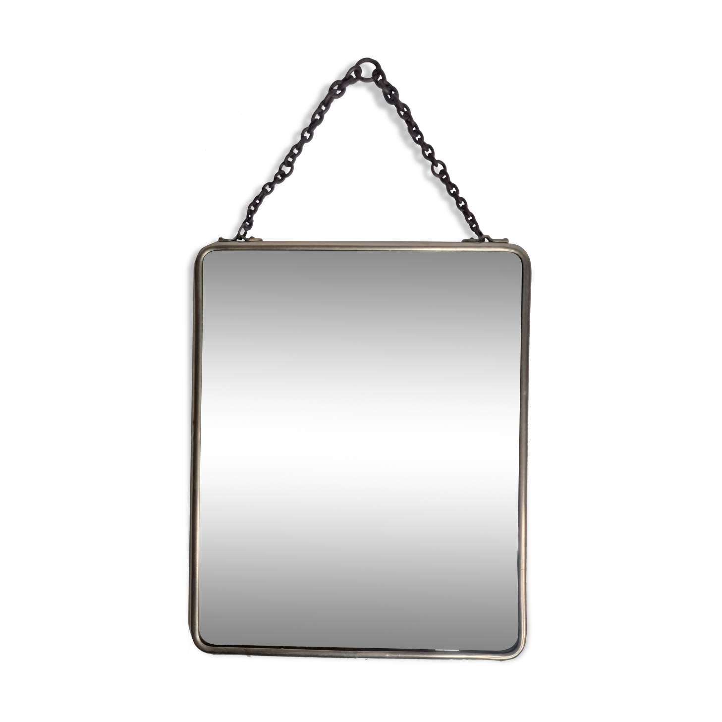 Miroir de barbier vintage à suspendre ou à poser 25x30cm