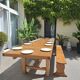 Grande table de ferme avec son banc