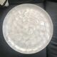 Round mother-of-pearl tray