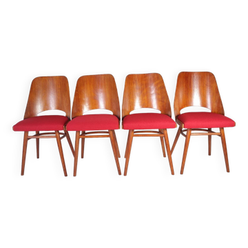 Chaises de salle à manger par Oswald Heardtl pour TON, ensemble de 4