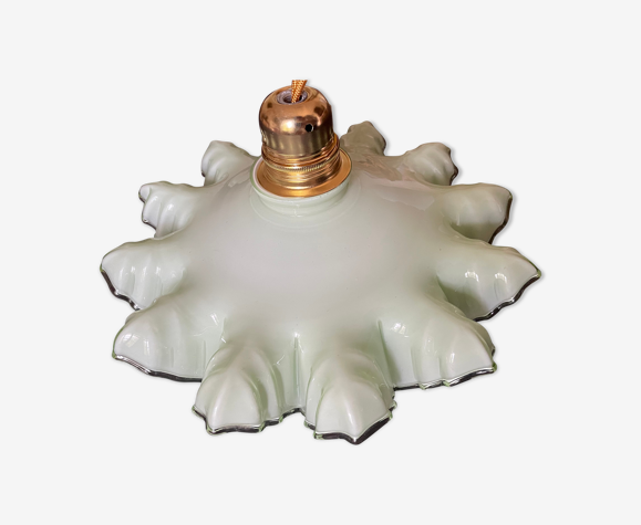 Suspension opaline vert d’eau