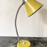 Yellow metal desk lamp, 1950s-1960s