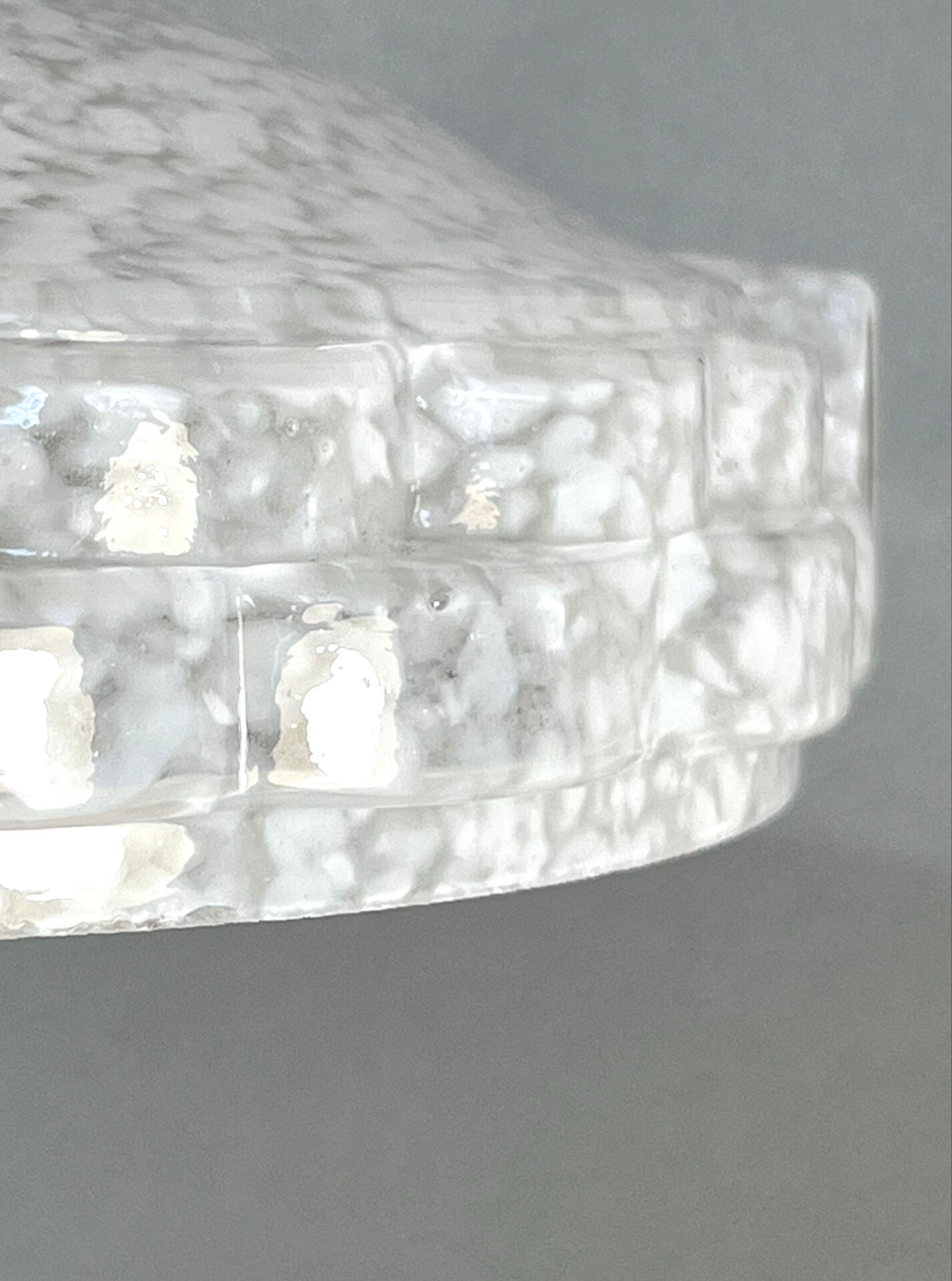 Table lamp in Skyscraper style • Clichy glass & brass
