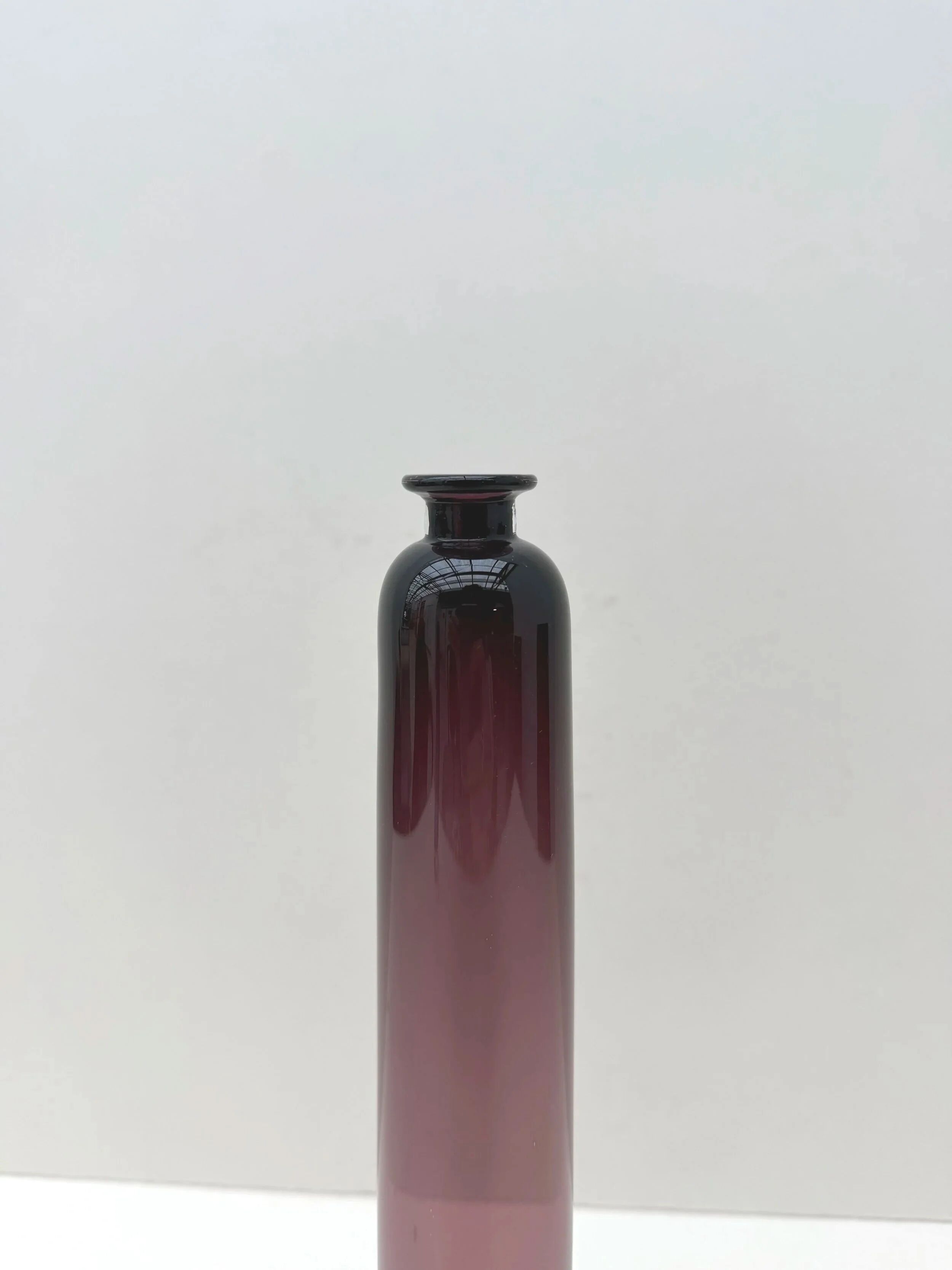 Vase by Marisa and Alain Begou in blown glass, France 1986