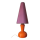 Orange opaline lamp