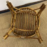Children's rattan shell armchair