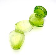 Vase Cactus Sculptural - Murano - Verre Bullicante - Vert vibrant