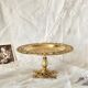 Coupe, plateau sur pied en bronze