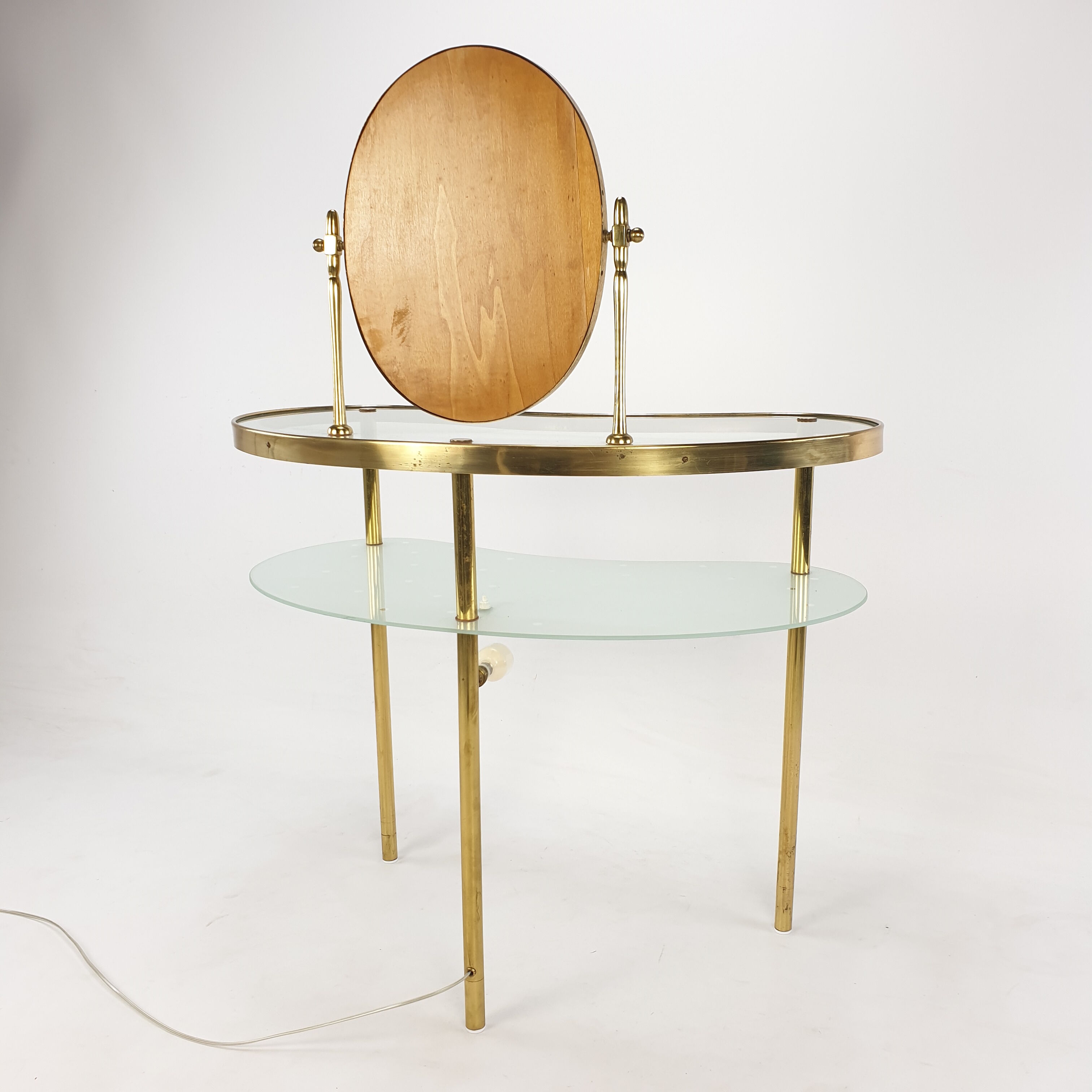 Luigi Brusotti dressing table with mirror, Italy 1940's