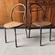 Set of 2 Mobilor chairs - 1950's - metal and wood