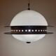 Space Age Design Pendant in Glass, Crystal and Metal