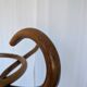 Porte-manteau vintage en bois cintré, arbre à hall Thonet, meuble d'entrée en bois foncé