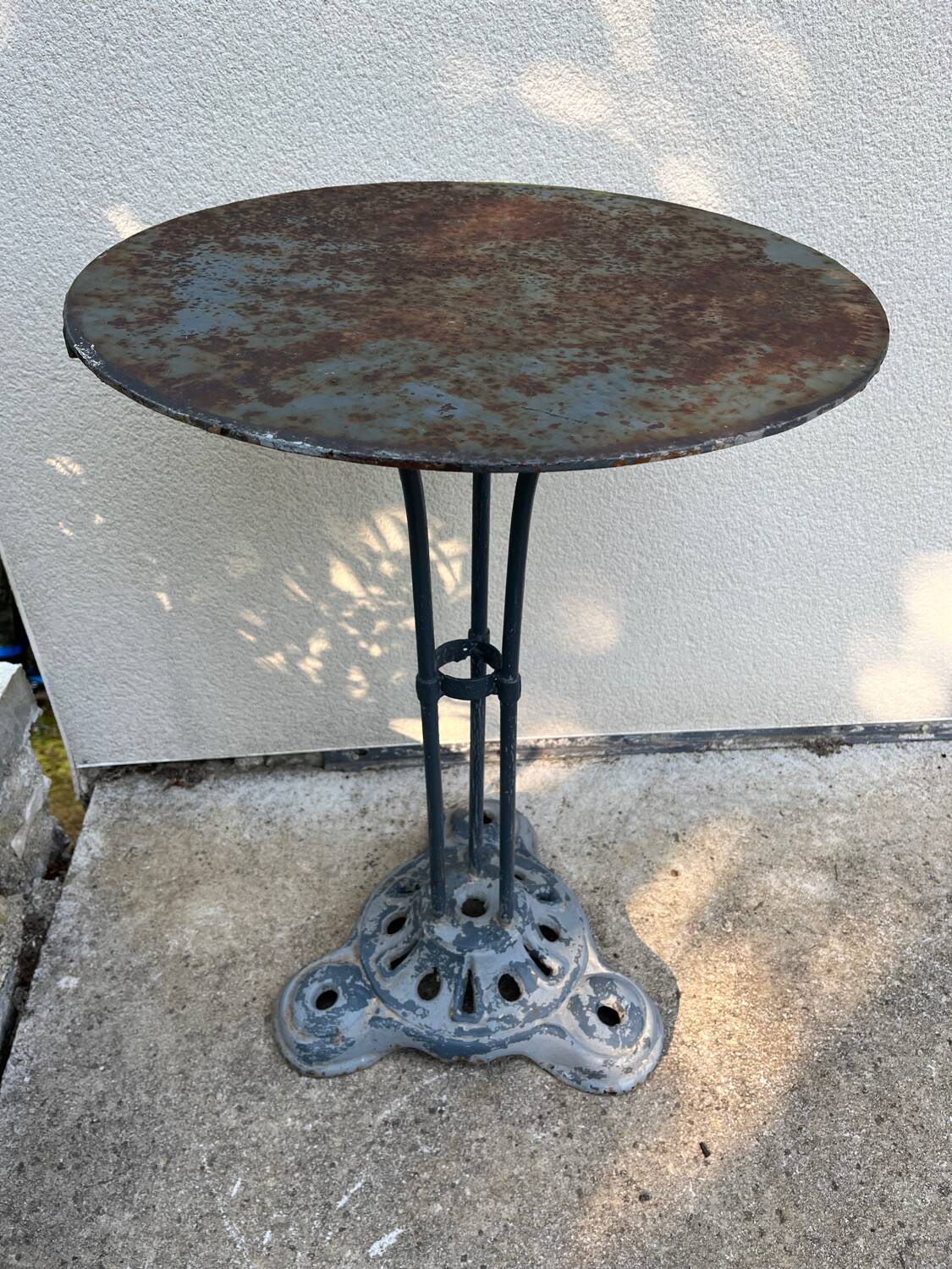 Small cast iron bistro table.
